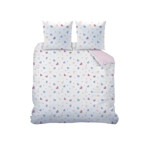 Disney Lilo & Stitch Dekbedovertrek Bisous 240 x 220 cm + 2 x 63 x 63 cm - Katoen