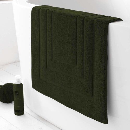 De Witte Lietaer Badmat Pacifique Khaki - 50 x 75 cm - Groen - Katoen