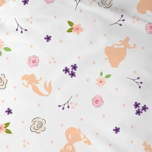 Disney Princess Hoeslaken Cute - 90 x 200 cm - Katoen