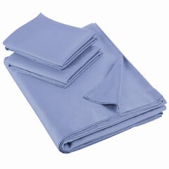 De Witte Lietaer Lakenset Olivia Sky Blue - Satijnkatoen