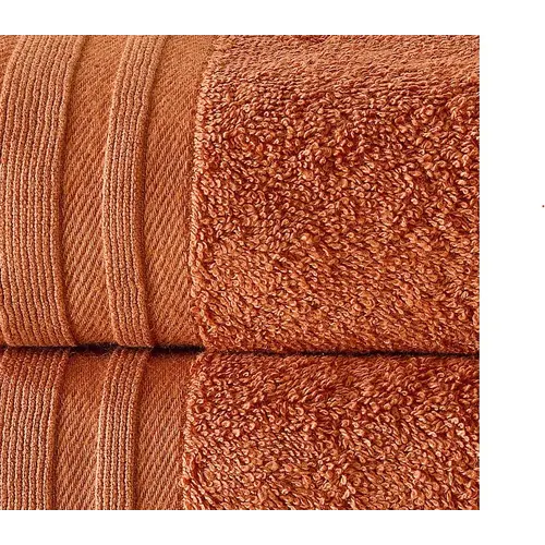 De Witte Lietaer Douchelaken Imagine Dusty Orange - 70 x 140 cm - 2 stuks - Oranje - Katoen
