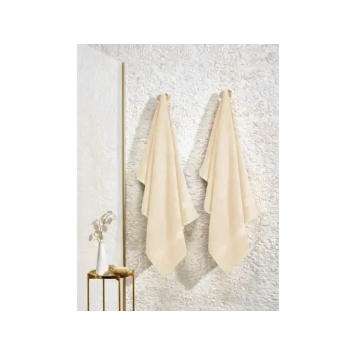 De Witte Lietaer Douchelaken Stephanie - Set 2 stuks - 70 x 140 cm - Creme - Katoen