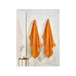 De Witte Lietaer Douchelaken Stephanie Copper - Set 2 stuks - 70 x 140 cm - Oranje - Katoen