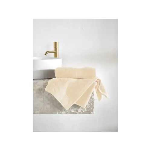 De Witte Lietaer Handdoek Stephanie Cream - Set 2 stuks - 50 x 100 cm - Creme - Katoen