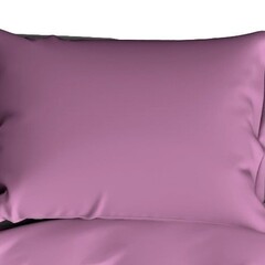 De Witte Lietaer Kussensloop Olivia Smoky Grape - Paars- Katoen Satijn
