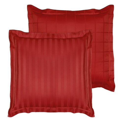 De Witte Lietaer Kussensloop Zygo Chili Pepper - 63 x 63 cm - Rood - Katoen Satijn