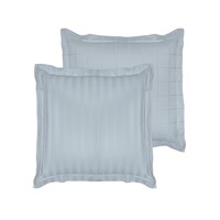 De Witte Lietaer Kussensloop Zygo Ice Blue - Blauw - Katoen Satijn