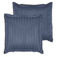 De Witte Lietaer Kussensloop Zygo Indigo - Blauw - Katoen Satijn