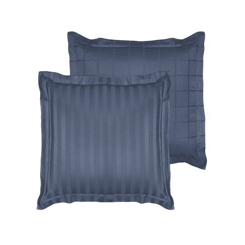 De Witte Lietaer Kussensloop Zygo Indigo - Blauw - Katoen Satijn
