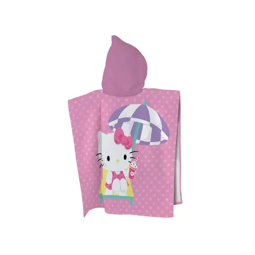 Hello Kitty Poncho Milkshake -  60 x 120 cm - Katoen
