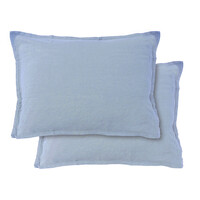 Matt & Rose Set Kussenslopen Blue Orage - (2x) 50 x 70 cm - 100% Linnen