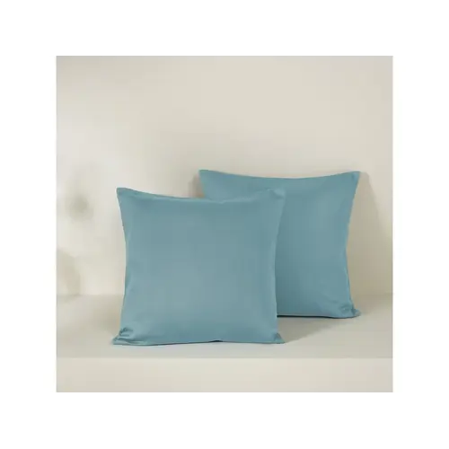 De Witte Lietaer Set Kussenslopen Olivia Arctic - 2 stuks - 40 x 40 cm - Blauw - Katoen Satijn
