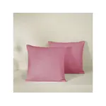 De Witte Lietaer Set Kussenslopen Olivia Blossom - 2 stuks - 40 x 40 cm - Roze - Katoen Satijn