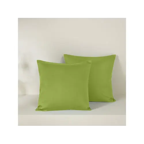 De Witte Lietaer Set Kussenslopen Olivia Cactus - 2 stuks - 40 x 40 cm - Groen - Katoen Satijn