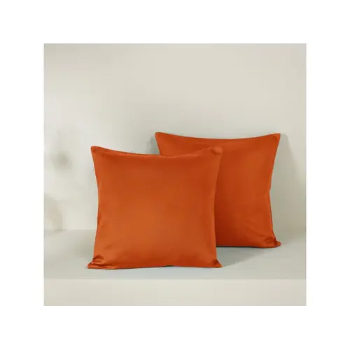 De Witte Lietaer Set Kussenslopen Olivia Rooibos - 2 stuks - 40 x 40 cm - Oranje - Katoen Satijn