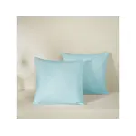 De Witte Lietaer Set Kussenslopen Olivia Sea Angel - 2 stuks - 40 x 40 cm - Blauw - Katoen Satijn
