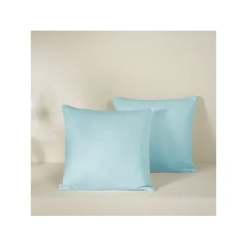 De Witte Lietaer Set Kussenslopen Olivia Sea Angel - 2 stuks - 40 x 40 cm - Blauw - Katoen Satijn