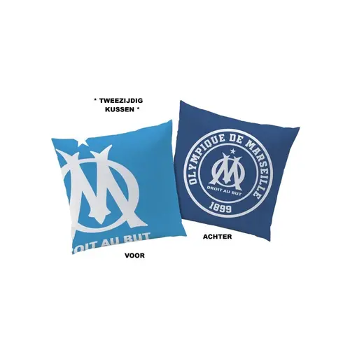 Olympique Marseille Sierkussen Supporters - 40 x 40 cm - Dubbelzijdig - Polyester