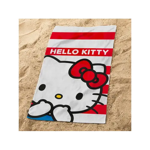 Hello Kitty Strandlaken Red - 70 x 120 cm - Katoen