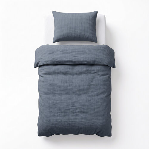 Dreamhouse Dekbedovertrek Mousseline Midnight Blauw