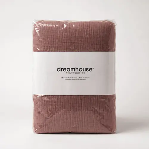 Dreamhouse Dekbedovertrek Mousseline Rustic Oud Roze