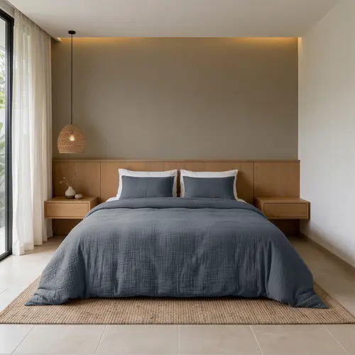 Dreamhouse Dekbedovertrek Mousseline Midnight Blauw