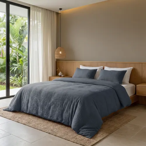 Dreamhouse Dekbedovertrek Mousseline Midnight Blauw