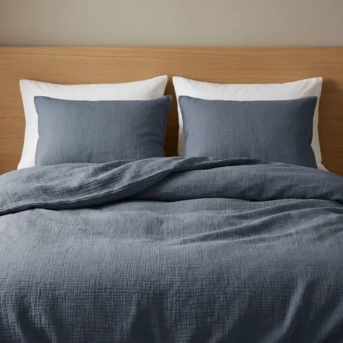 Dreamhouse Dekbedovertrek Mousseline Midnight Blauw