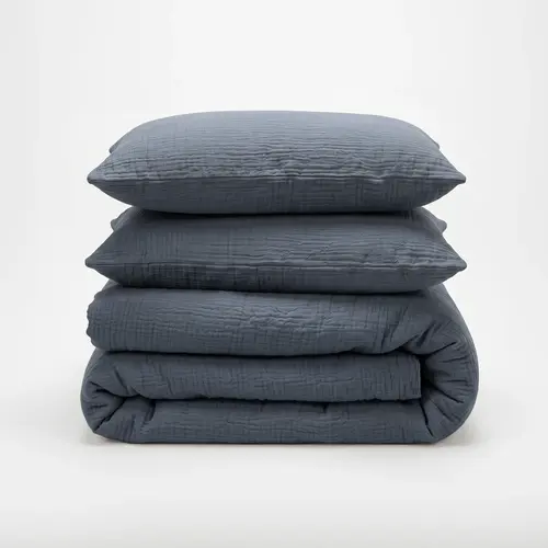 Dreamhouse Dekbedovertrek Mousseline Midnight Blauw
