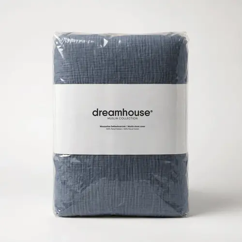 Dreamhouse Dekbedovertrek Mousseline Midnight Blauw