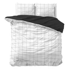 Dreamhouse SATIN DEEP CHECK DEKBEDOVERTREK