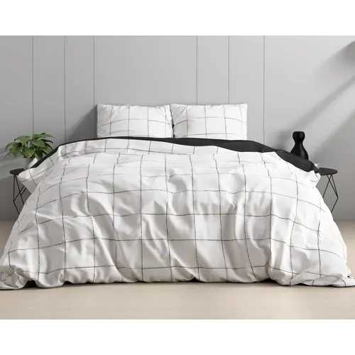 Dreamhouse SATIN DEEP CHECK DEKBEDOVERTREK