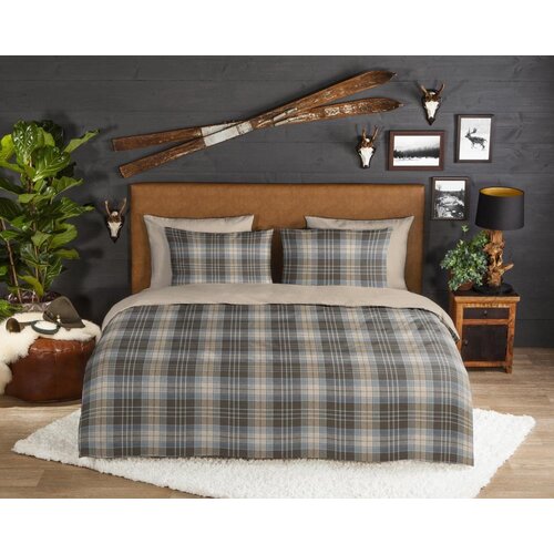 Good morning Dekbedovertrek Cambridge - Bruin - Flanel