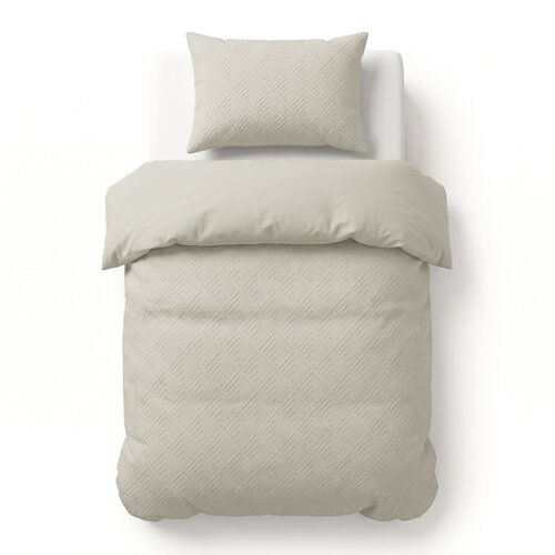 Sleeptime Dekbedovertrek Modern Geo 3D Cream