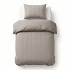 Sleeptime Dekbedovertrek Curve 3D Taupe/Grijs