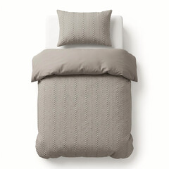 Sleeptime Dekbedovertrek Curve 3D Taupe/Grijs