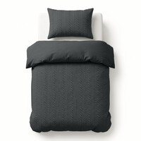 Sleeptime Dekbedovertrek Curve 3D Antraciet