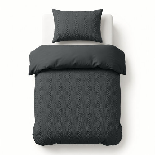 Sleeptime Dekbedovertrek Curve 3D Antraciet