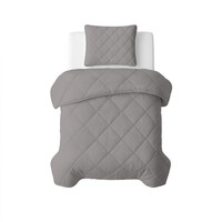 Sleeptime Lazy Dekbed Uni Grijs Met Kussensloop/kussenslopen