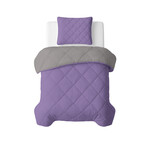 Sleeptime Lazy Dekbed Uni Lavendel - Taupe/Grijs Met Kussensloop/kussenslopen