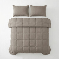 Primaviera DeLuxe Lazy Dekbed Percale Taupe Bruin