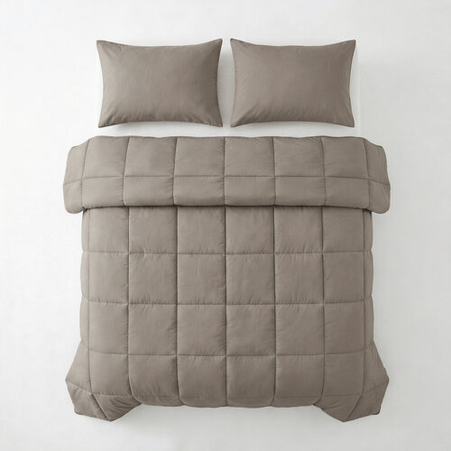 Primaviera DeLuxe Lazy Dekbed Percale Taupe Bruin