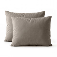 Primaviera DeLuxe Lazy Kussensloop Percale 2Pack Taupe Bruin 60 x 70