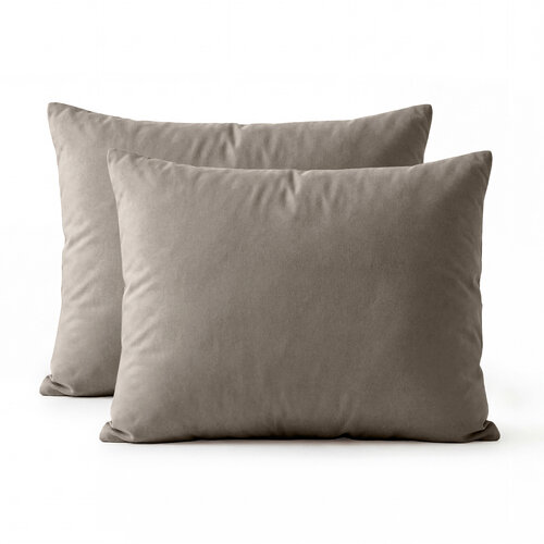 Primaviera DeLuxe Lazy Kussensloop Percale 2Pack Taupe Bruin 60 x 70