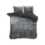 Dreamhouse Dekbedovertrek Crushed Velvet Cotton Volcanic Antraciet 140 x 220