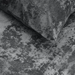 Dreamhouse Dekbedovertrek Crushed Velvet Cotton Volcanic Antraciet 140 x 220