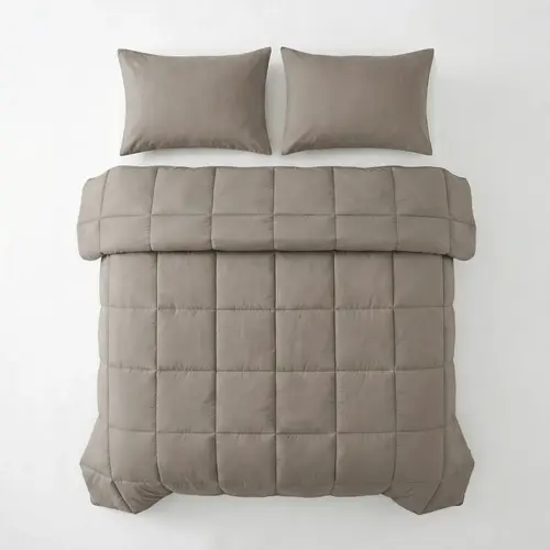 Primaviera DeLuxe Lazy Kussensloop Percale 2Pack Taupe Bruin 60 x 70