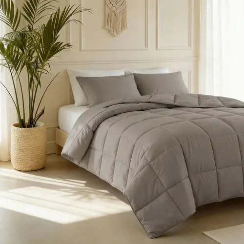 Primaviera DeLuxe Lazy Kussensloop Percale 2Pack Taupe Bruin 60 x 70