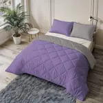 Sleeptime Lazy Dekbed Uni Lavendel - Taupe/Grijs Met Kussensloop/kussenslopen