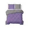 Sleeptime Lazy Dekbed Uni Lavendel - Taupe/Grijs Met Kussensloop/kussenslopen